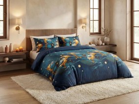PrzytulneMieszkanie.pl PrzytulneMieszkanie.pl Pościel z mikrofibry MYSTIC BUTTERFLY niebieska Rozmiar pościeli: 70 x 80 cm | 140 x 200 cm