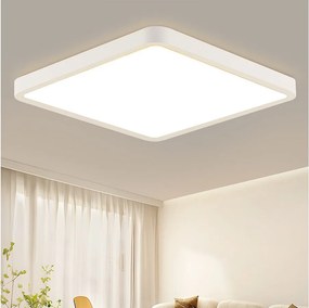 NETTLIFE lampa sufitowa LED 23W lampa do sypialni IP44 ciepła biel 23cm lampa kuchenna kwadratowa lampa łazienkowa lampa do przedpokoju do kuchni