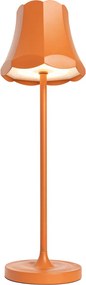 Zestaw 2 lamp stołowych w stylu retro pomarańczowych ładowanych z gniazda USB IP44 - Granny