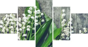 Obraz konwalii (125x70 cm)