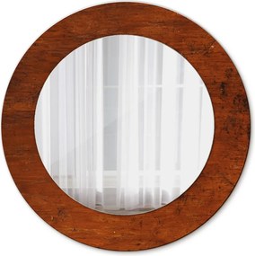 Lustro dekoracyjne okrągłe Naturalne drewno