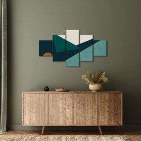 Obraz - Abstrakcja kubistyczna (125x70 cm)