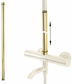 Przedłużka do zestawu wannowo-prysznicowego ZŁOTY 60cm