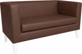 Sofa Monaco : Kolor nogi - Biała, Kolor tkaniny - EKO-SKÓRA - 3D, Typ tkaniny - Eko-skóra , Wysokość nogi - 20 cm