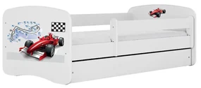 Łóżko dziecięce BABY DREAMS 140x70 formuła 1 KOCOT KIDS