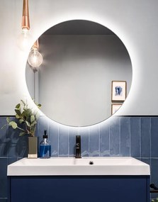 Lustro okrągłe JAWA ISLAY 50 z oświetleniem LED EXCLUSIVE MIRADO