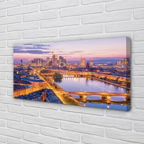 Fotoobraz na płótnie Nocna Panorama Berlina