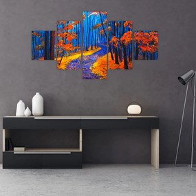 Obraz jesiennego lasu (125x70 cm)