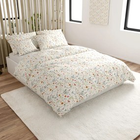 PrzytulneMieszkanie.pl PrzytulneMieszkanie.pl Pościel z mikrofibry HERBALIS kremowa Rozmiar pościeli: 70 x 90 cm | 140 x 220 cm