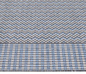Dywan zewnętrzny Sunny wzór szaro - niebieski 240 cm x 340 cm