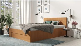 Łóżko 120cm x 200cm Otwierane z boku | OLCHA | Pojemnik + Stelaż