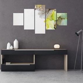 Obraz - Sztuka abstrakcyjna w tuszu (125x70 cm)