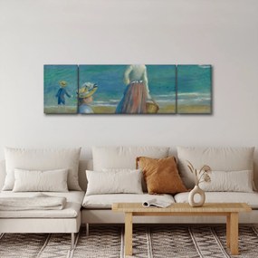 Obraz - Auguste Renoir, Figures on the Beach, reprodukcje (170x50 cm)