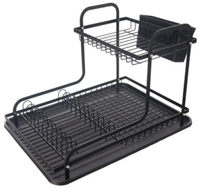 Orion Drutowany ociekacz z tacą Radka, 2 poziomy,42,5 x 32 x 29 cm
