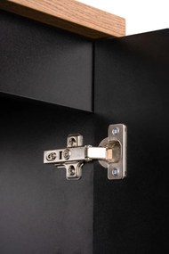 Szafka łazienkowa NOVA BLACK D2 81-20-1D 20cm czarna COMAD