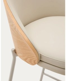 Beżowo-naturalny hoker (wysokość siedziska 77 cm) Eamy – Kave Home