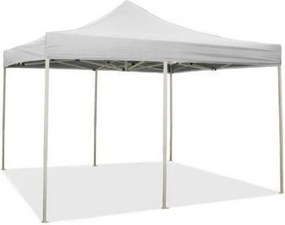 3 x 6 m Biała składana altana pokryta wodoodpornym PVC