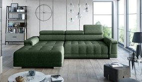 Narożnik CAMPO S z elektryczną regulacją siedziska Lewostronny w tkaninie MEMPHIS 12 WERSAL