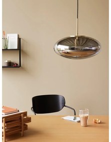 Szara lampa wisząca ze ściemniaczem ze szklanym kloszem ø 40 cm Reflect – Hübsch
