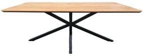 Stół z blatem w dekorze dębu 100x200 cm Cesura – Unique Furniture
