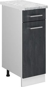 Szafka dolna do kuchni czarny beton 30x60x81.6 r-line