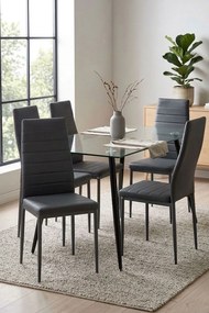 Zestaw 4 Krzese Lauter Ekoskóra