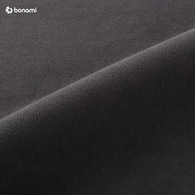 Ciemnoszary aksamitny rozkładany narożnik (lewostronny) Sweet Harmony – Miuform