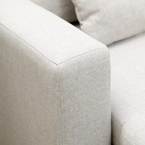 HOMCOM Narożnik z funkcją spania, Zestaw narożny z sofą 2-osobową, Łóżkiem, Narożnikiem L z miejscem do przechowywania, 2 Poduszki Kremowy