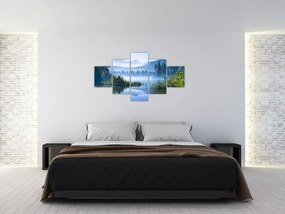 Obraz górskiego jeziora (125x70 cm)