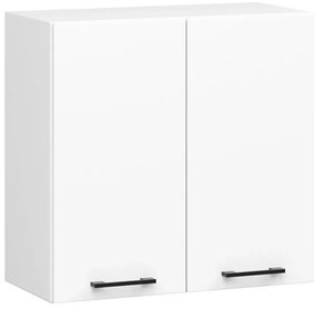 Biała górna szafka kuchenna z podwójnym frontem 60 cm C6-L34