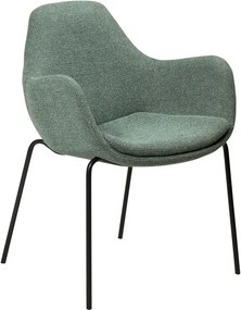 Jasnozielony fotel z materiału bouclé Zimmer – DAN-FORM Denmark