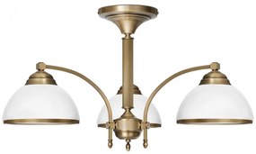 Niski żyrandol z mosiądzu R-S3K