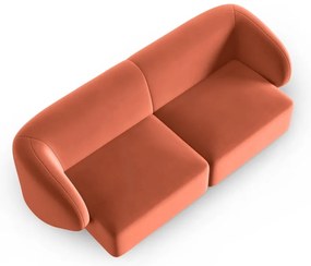 Różowa aksamitna sofa 188 cm Paolo – Milo Casa