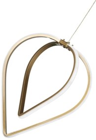 Metalowa lampa wisząca LED w kolorze brązu ø 33 cm Pars – Squid Lighting