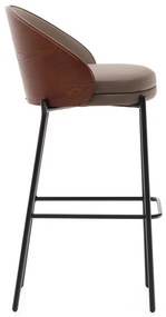 Brązowy hoker (wysokość siedziska 77 cm) Eamy – Kave Home