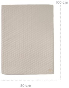Beżowa mata do zabawy dla dzieci 78x100 cm Greyish gesteppt – Roba