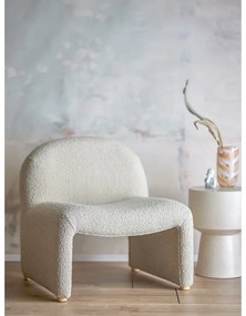 Kremowy fotel z materiału bouclé Neel – Bloomingville
