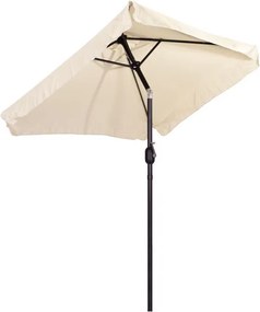 Parasol ogrodowy składany UM019 z regulacją kąta nachylenia, beżowy