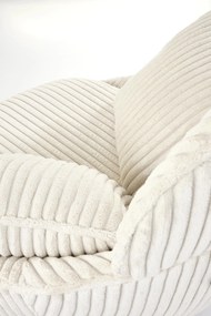 MERRY 2 fotel wypoczynkowy z funkcją obracania, kremowy nowoczesny vintage