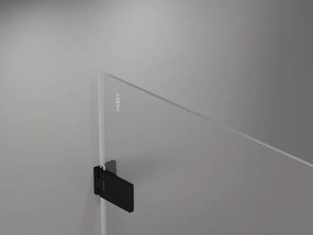 Mexen Lunar-F drzwi prysznicowe składane prawe 95 cm, transparent, czarne - 836-095-000-70-00-P