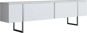 Stolik pod telewizor Luxe White and Silver