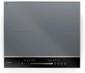 Klarstein DualTone 60cm Płyta Indukcyjna 2StrefyFlex 4 Strefy Gotowania Srebrny