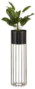 Metalowa doniczka LOFT 70x20 cm złota/czarna