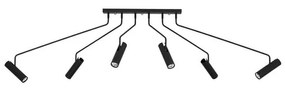 Czarna lampa sufitowa z metalowym kloszem 192x0 cm Ramus – Markslöjd