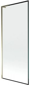 Mexen Next L parawan nawannowy 1-skrzydłowy 80 x 150 cm, czarny wzór, złoty - 895-080-000-03-70-50
