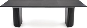 Czarny rozkładany do 250 cm stół Bolero Halmar