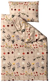 PrzytulneMieszkanie.pl PrzytulneMieszkanie.pl Pościel z mikropluszu HERBAR beżowa Rozmiar pościeli: 2 szt 70 x 90 cm | 200 x 220 cm