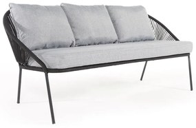 Czarna 3-osobowa sofa ogrodowa Bonami Selection North