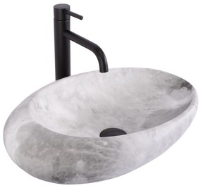 Umywalka nablatowa Rea Roxy C Stone L.GREY