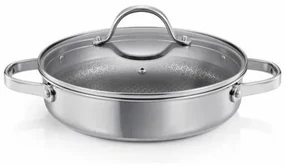 Tescoma Patelnia głęboka z pokrywką SteelCRAFT śr. 24 cm, 2 uchwyty, 24 cm